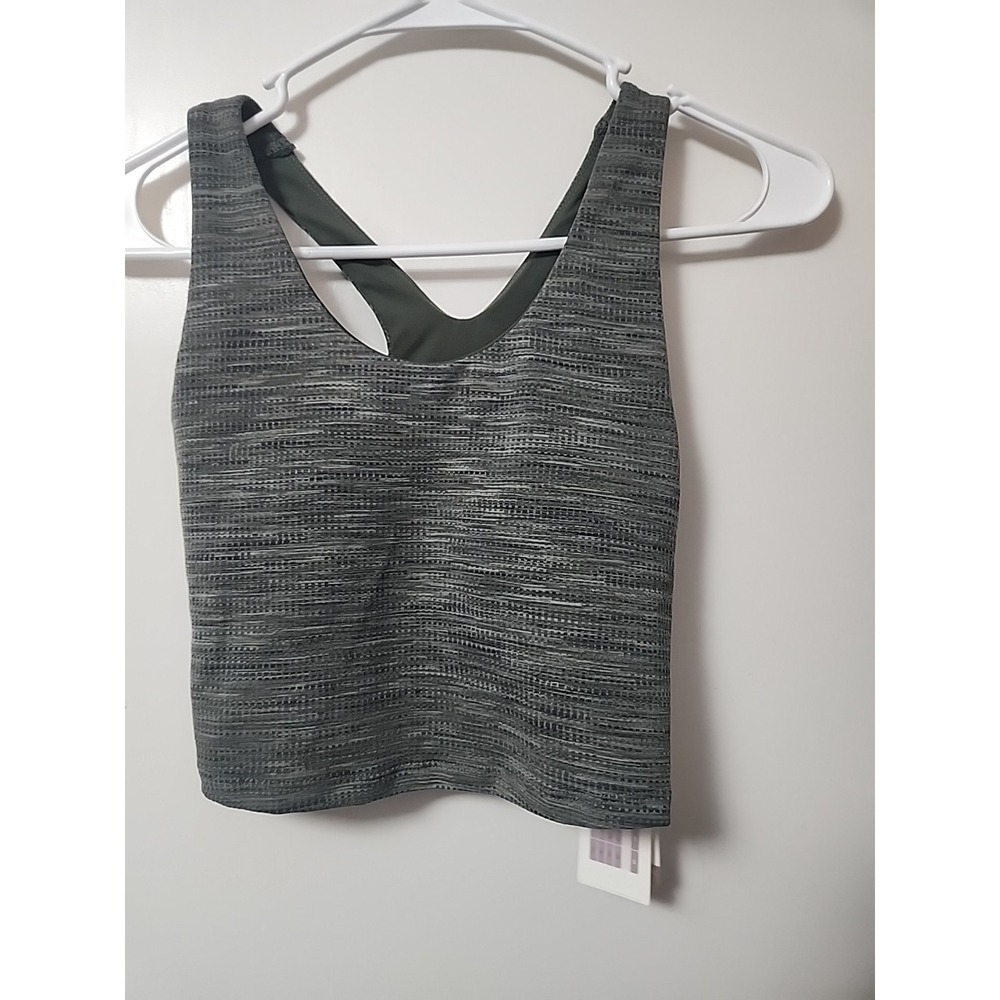 Calia Jacquard Support Tank in Deep Green Multi size XXS NWT